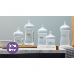 Kit nouveau-n&eacute; - PHILIPS AVENT - Natural 3.0 - 2 Biberons 125ml + 2 Biberons 260ml + Sucette Ultra Douce 0-6M + Goupillon valge