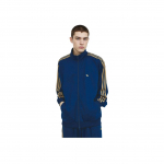 Adidas Originals Beckenbauer Treening&uuml;likond Aw24 Mood Pikkade varrukatega T&otilde;mblukuga kraega Jakk Meeste Jakk Sinine Kollane JD5268 XL