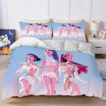 K-Popi deemonik&uuml;tid Voodipesukomplektid EL &Uuml;hekohaline Tekk Tekikott Voodikate Tekikott Padjap&uuml;&uuml;r 2-3osalised Komplektid Laste T&auml;iskasvanute Suurus AU Double(180x210cm)