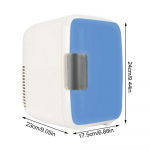 12V Kaheotstarbeline Mini K&uuml;lmik 4L Jahutus Kuumutus Autok&uuml;lmik Kaasaskantav Suvine V&auml;litingimustes Telkimisk&uuml;lmik S&otilde;iduki Tarvikud sinine