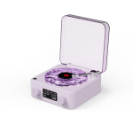 Retro plaadim&auml;ngija k&otilde;lar valge m&uuml;ra ja juhtmevaba Bluetoothiga, vin&uuml;&uuml;lplaadim&auml;ngija, stereoheli, RGB projektsioonlambiefekt Bluetooth speaker