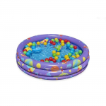 Piscine &agrave; Balles Gonflable pour Enfant - Bestway - Galaxie - 46 Balles - 4 Jouets Espace puhas
