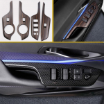 for Toyota C-HR CHR 2016 2017 2018 Window Lifter Panel Frame Covers Window Lifter Panel Car styling car Accessories red 4PC