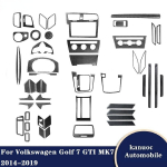 Volkswagen Golf 7 GTI MK7 2013 2014 2015 2016 2017 2018 jaoks S&uuml;sinikkiust Salongi Kaunistuskleebised Autode Kujundustarvikud Emergency light