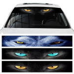 Auto esiklaasi 3D kleebised esi- ja tagak&auml;igukasti dekoratiivsed p&auml;ikesevarju kleebised auto dekoratiivkleebised Blue eyes leopard