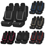 high quality car accessories interior universal full seat covers Polyester mesh seat cushion set seat black beige 2 covers