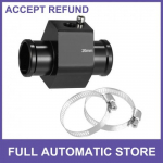 ONE 26mm Temperature Gauge Joint Pipe Radiator Adapter Universal w Hose Clamp