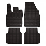 Dywaniki samochodowe gumowe do: Volkswagen ID.4 crossover (2020-) - czarne, dopasowane