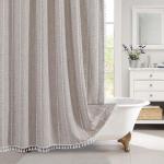 Jacquard linane tuttidega du&scaron;ikardin Nordic veekindlad paksud vannikardinad vannivanni vannikonksudega vannikate W180xH180cm
