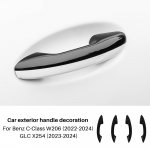 for Mercedes Benz W206 GLC X254 C Class S206  2024 Door Handle Trim Cover ABS Carbon Fiber Car Exterior Accessories GLC X254 23-24 must