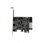 PCIe USB 3.0 2-pordiline kontrollerkaart UASP-ga - PCI Express USB 3.0 2-pordiline kontrollerkaart - LP4 toiteallikas - PEXUSB3S25