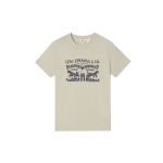Levis Relaxed American Vintage Vabaaja Kootud L&uuml;hikeste Varrukatega T-s&auml;rk Kahekordse Hobuse Prindiga Unisex Topid 004IT-0004 S