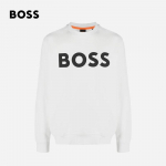 BOSS Meeste logotr&uuml;kiga &uuml;mmarguse kaelusega dressipluus L
