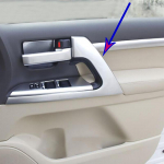 ABS Car Interior Door Handle Cover Trim Door Bowl Stickers decoration for Toyota Land Cruiser LC200 2016 - accessories