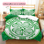 Celtic Football Club Muster Voodipesu Tekikott Komplekt Kodu Kaunistus Kingitus (1 * tekikott + 2 * padjap&uuml;&uuml;r ilma t&auml;idiseta) 135x200cm