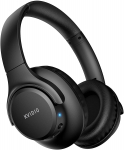 KVIDIO Bluetooth traadita 65 tundi 40 mm HD-draiveriga k&otilde;rvaklapid, juhtmega ja mustad 5.4 k&otilde;rvaklapid, esitus, seade, k&otilde;rva&uuml;lesed sisseehitatud mikrofoniga, must