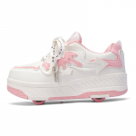 Poiste/t&uuml;drukute jalatsid ratastega Neljarattalised spordisaapad Ratasuisud saab eemaldada &otilde;pilaste uisukingad Spordijalatsid 40