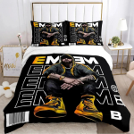 Hiphop Rapper Eminem Voodipesu Komplekt Eminem Hip-Hopi Laulja Prindiga Tekikoti Komplektid Moodne Magamistoa Kaunistus Laste Kingitus AU Single(140*210cm)3pcs