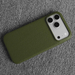 Luksuslik ehtsa lehmanaha &uuml;mbris iPhone 17 Pro Max 16 15 14 13 12 jaoks Looduslik lehmanahk Lit&scaron;i nahk P&otilde;rutuskindel telefoni kate Fundas Genuine Leather&iPhone 15 Pro gray