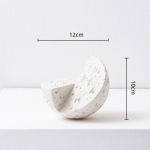 Keraamilised Kaunistused Geomeetriline Ruudukujuline Skulptuur Virnastatud Ruudud Liidetud Poolringid Figuriinid Kodu Kaunistamise Aksessuaarid