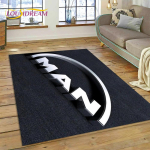 Mehe veoauto logo 3D-tr&uuml;kiga vaip magamistoa, elutoa, kodu diivani kaunistuseks, laste m&auml;ngu suur dekoratiivne p&otilde;randamatt kingitus 80x120cm( 31x47in)