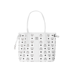 MCM Liz Uus Versioon Monogrammiga Tr&uuml;kitud Suure Mahutavusega Kaetud L&otilde;uend Napa Nahast &Auml;&auml;risega Kandekott Ostukott K&auml;ekott &Otilde;lakott Keskmine MWPCSVI01WT001 Basic Set (Bag+Dust Bag)