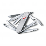 Victorinox Mini Champ ALOX H&otilde;bedane &Scaron;veitsi taskunuga apelsinikoorija ja k&uuml;&uuml;nenaha eemaldajaga Kompaktne h&auml;daabinuga, Multifunktsionaalne eemaldaja, 15 funktsiooni