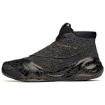 Anta KT6 Cushioning Slip Resistant Abrasion Resistant Breathable Low top Basketball Shoes Men's Black Gold 112111101-16 40