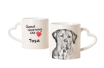 Tosa Inu, Tosa-Ken, Japanese Mastiff - cup with a dog, adorable cup with a heart-shaped handle, universal gift from the Art-Dog brand