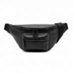 MCM Fursten Fog Must Metallist Aksessuaarid Napa Nahast &Otilde;la Crossbody V&ouml;&ouml;kotid Keskmised Meeste kotid MMZESFI01BK001 Basic Set (Bag+Dust Bag)