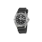 SEIKO 100m Veekindel Automaatne Mehaaniline Liikumine Kummirihmaga K&auml;ekell Meeste Kellad Must T&auml;hik SNZB33J2 Black Dial