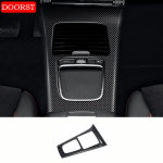 Auto keskkonsooli nahkkattega paneeli raami sisustustarvikud Mercedes Benz A CLA-klassi W177 C118 AMG-le For A 2018-2022