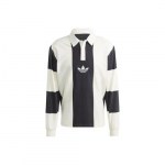 adidas originals Hack Rugby pikkade varrukatega polo s&auml;rk meestele Must S mitmev&auml;rviline