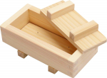 Ichihara Puidut&ouml;&ouml;tus Sushi 17cm Pikk x Lai x Sushi Valmistatud Jaapanis Press, K&uuml;press, 8.5cm 5.5cm K&otilde;rge, Kifujin (Puu Naine) Vajuta, V&auml;ike,