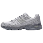 New Balance NB 740 Tekstiil, Kunstnahk Hingav Kerge Madala s&auml;&auml;rega Jooksujalatsid Unisex Valge/Helehall U7408PL 36