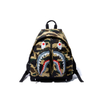 A Bathing Ape Bape Kamuflaažihai Prindiga T&otilde;mblukuga V&auml;rviplokk Mitmetaskuline Nailonist Seljakott Unisex Seljakott Kamuflaaž-Kollane 182038D Camouflage Yellow