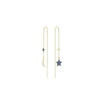 Swarovski T&auml;ht Kuu Kristallist K&otilde;rvar&otilde;ngad Naiste k&otilde;rvar&otilde;ngad 5627351 Box (Random Color),F,Blue