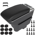 Skoda Roomster 05-15 k&auml;etugi panipaigaga MUST ECO NAHK + paigalduskomplekt