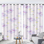 Vikerkaar Karu Multikas Kardin Akna Kaunistus Care Bears Pol&uuml;ester P&auml;evakardinad Magamistuba Elutuba Kodu Tahvelid Komplektid T&auml;iuslik Piirkonnale W100*H160(CM)-Grommet top&2PCS