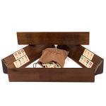 Puidust Rummy M&auml;ng Massiivne Puidust T&uuml;rgi Okey M&auml;ngukomplekt Pere L&otilde;bustuseks ja Siseruumide Meelelahutuseks Sirge K&auml;sitsi Valmistatud Rummy M&auml;ngukomplekt United States