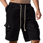 Meeste uued suvised vabaaja kiirelt kuivavad t&ouml;&ouml;riided Retro Spordi- ja Fitness Igap&auml;evased &uuml;hev&auml;rvilised hingavad l&uuml;hikesed p&uuml;ksid rannap&uuml;ksid 2XL must