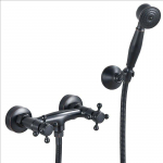 Sinine ja Valge Portselan Du&scaron;isegisti Must Vask Messing Luksus Euroopa Stiil Vannituba Klassikaline Du&scaron;&scaron; 2 k&auml;epidet