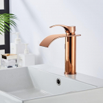 Rose Gold valamusegisti juga kraanikauss messingist vannitoa kraan vannitoa kraanikausi segisti segisti kraan kuuma ja k&uuml;lma messingist valamusegisti