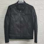 Hiina suurus Vintage meeste nahkjakk paks 100% ehtsast veisenahast bikerjope Slim Fit meeste mootorrattamantel S&uuml;gisene ASIAN SUURUS S-5XL M419 2XL musta nahktagi v&auml;rvi