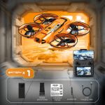 Uus mudel A21 Pro VR-droon 8K Professionaalne &otilde;hu-HD kahekordne kaamera Intelligente takistuste v&auml;ltimine Harjadeta mootor Kokkupandav FPV UAV 1 battery must