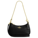 Coach Terri Mini Crossbody kott, tepitud nahast, must, kuldne, igap&auml;evane, Casual, CDP30-IMBLK Basic Set (Bag+Dust Bag)