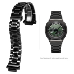 Roostevabast terasest kellarihm Casio G-SHOCK GBM-2100/GM-2100/GA-2100 Ga2110 jaoks Modifitseeritud kaheksanurkne k&auml;ev&otilde;ru Asendusrihm 16mm For GA-B2100 gray