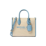 Michael Kors MK Mirella Klassikaline &Uuml;hev&auml;rviline T&ouml;&ouml;le K&auml;imiseks Moodne Suure Mahutavusega L&otilde;uendist Kandekott Naiste Kandekotid Sinine 35S2G7ZC5C-464 Shopping Bag Set(Basic Set+Shopping Bag) gray