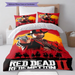 Red Dead Redemption Muster Voodipesu Tekikomplekt Tekikate Padjap&uuml;&uuml;r Kodu Kaunistus S&uuml;nnip&auml;evakingitus (1 * tekikott + 2 * padjap&uuml;&uuml;ri, ilma s&uuml;damikuta) 140x200cm