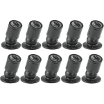 Mini LED allvalgusti 1W s&uuml;vistatav lae spot koos draiveriga 100-265V AC 10 tk [energiaklass A+] (must, Soe valgus)